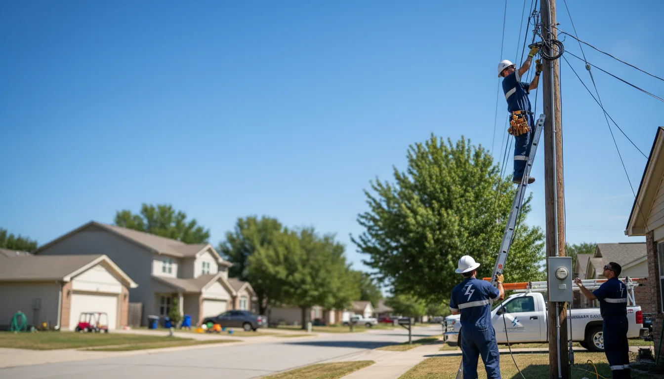 Residential electrician providing installation services in Leblanc, LA